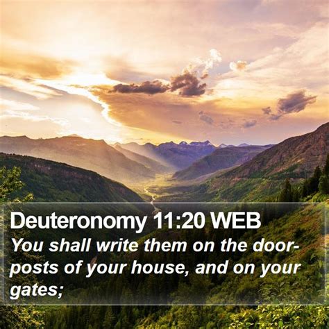 Deuteronomy 11 20 WEB Scriptures Images