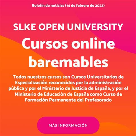 SLKE Open University Cursos Online Baremables Https Boletines