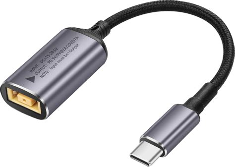 Amazon PLUSPOE USB C To Slim Tip Adapter Convert Lenovo Square