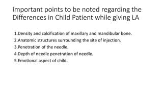 Local anesthesia & details of surgical instruments in pedodontics | PPT