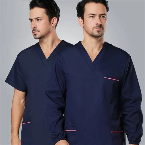 Set Top Pant Surgical Clothing Wash Clothes Scrub Suit Short Sleeve