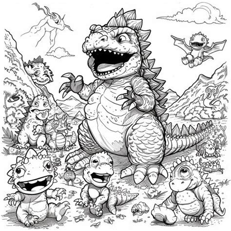 Child Development with Godzilla Printable Coloring Pages – IMAGELLA