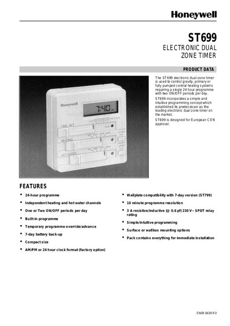 Honeywell St699 Manual