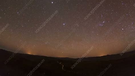 Timelapse of the night sky, Atacama Desert - Stock Video Clip - K003/2640 - Science Photo Library