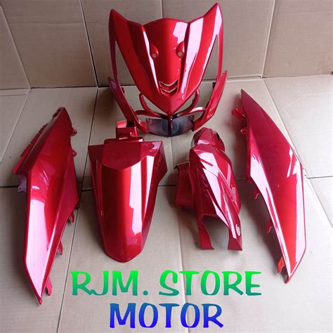 Cover Full Body Halus Honda Beat Fi Warna Merah Lazada Indonesia