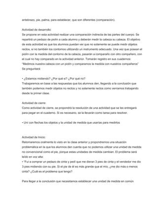 Unidad Did Ctica Medidas Pdf