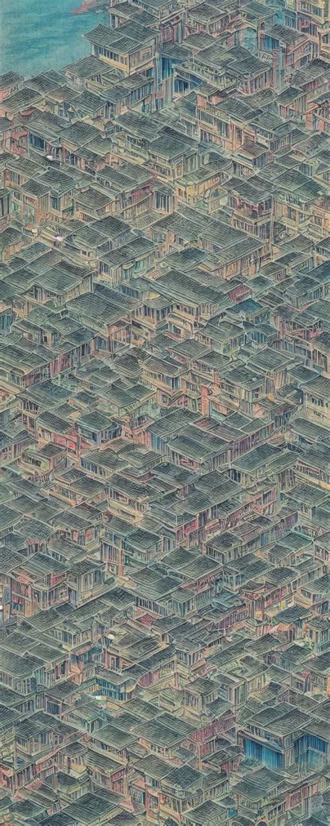 A Beautiful Chinese Painting Of A Cyberpunk Shanshui Stable Diffusion