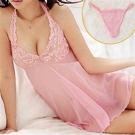 Lingerie Sexy Em Rosa Beb Buginganstore