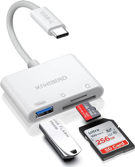 Uni Lecteur De Carte USB C Vers SD MicroSD Solide Aluminium Adaptateur