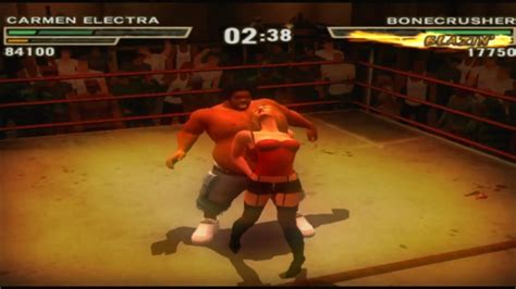 Def Jam Fight For NY CARMEN ELECTRA Vs BONE CRUSHER HARD PS3