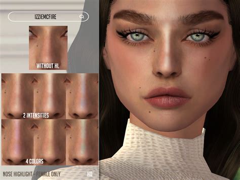 The Sims Resource Nose Highlight In 2023 Sims 4 Cc Makeup Nose