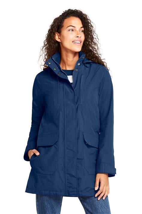 Lands End Womens Squall Lightweight Raincoat