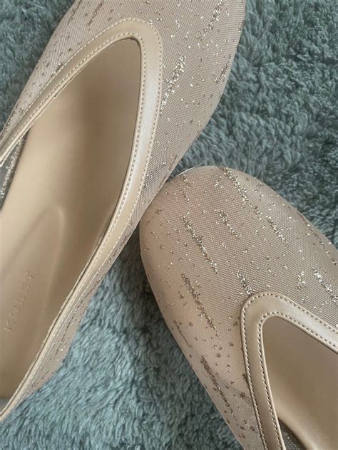 Kulet Aliz Mesh Nude Pumps Women S Fashion Footwear Flats On Carousell