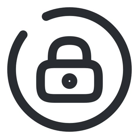 Lock Circle Icon In Iconsax Vol1 Broken