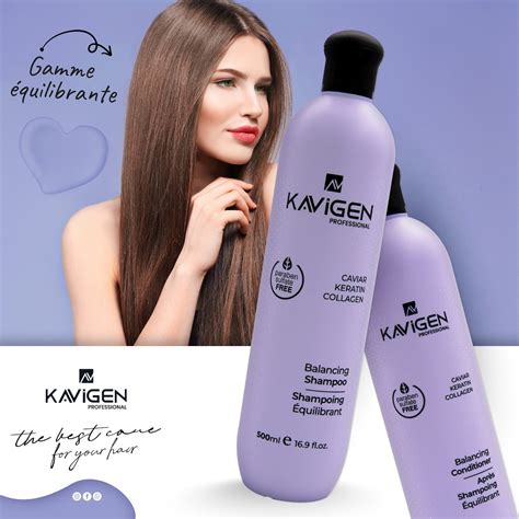 Kavigen Shampoing Et Apr S Shampoing Equilibrant Professionnel Sans