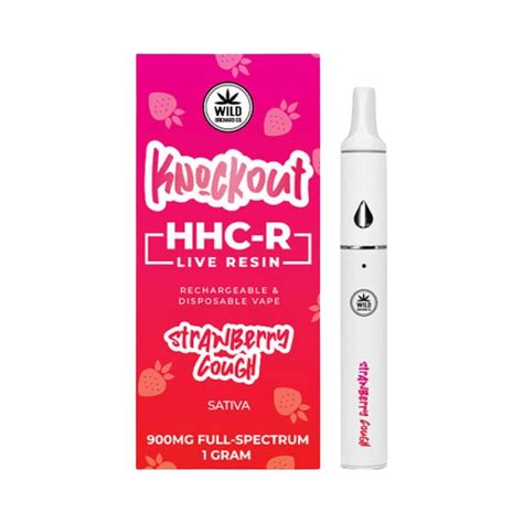 Strawberry Cough Knockout 1 Gram Full Spectrum Sativa Hhc R Disposable