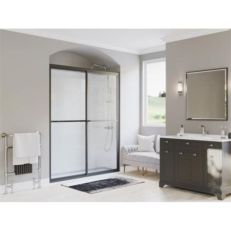 Coastal Shower Doors Paragon Matte Black 40 In To 44 In X 66 3125 In