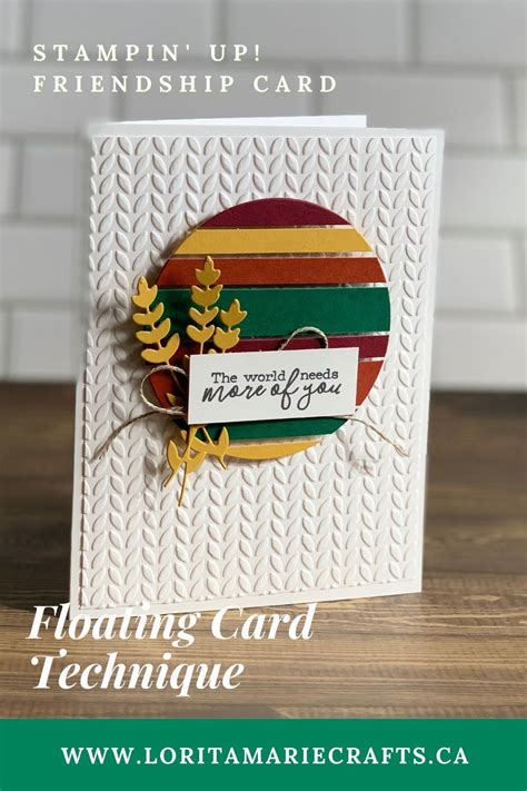 Floating Card Technique Simple Cards Handmade Masculine Cards