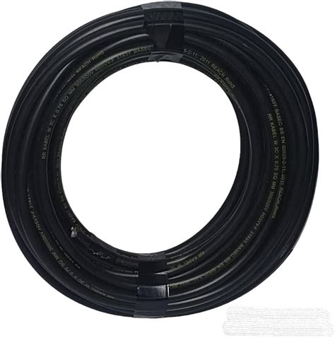 M Y Electrical Cable Black Round Mains Wire Flex Mm