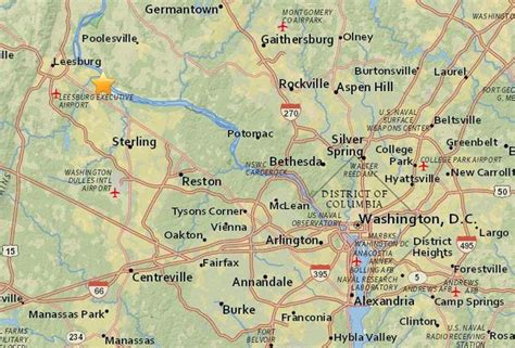 Map Of Northern Virginia Area | Virginia Map