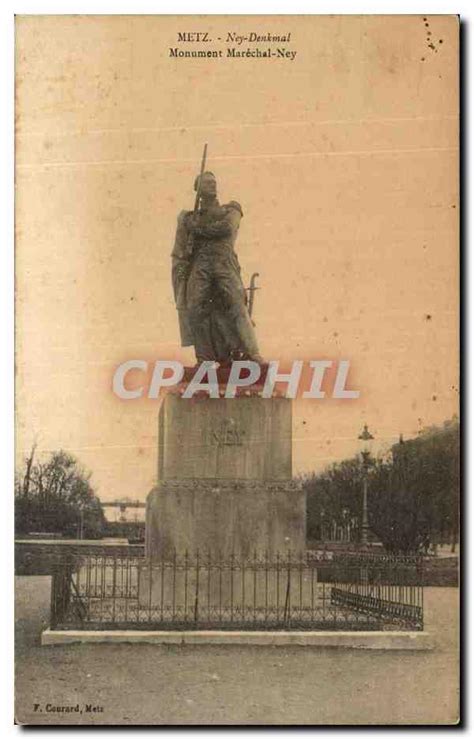 Carte Postale Ancienne Metz Ney Denkmal Monnment Marechal Ney Militaria