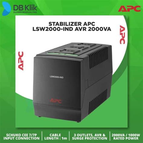 Jual Stabilizer Apc Lsw Ind Avr Va Apc Line R Lsw Ind Di