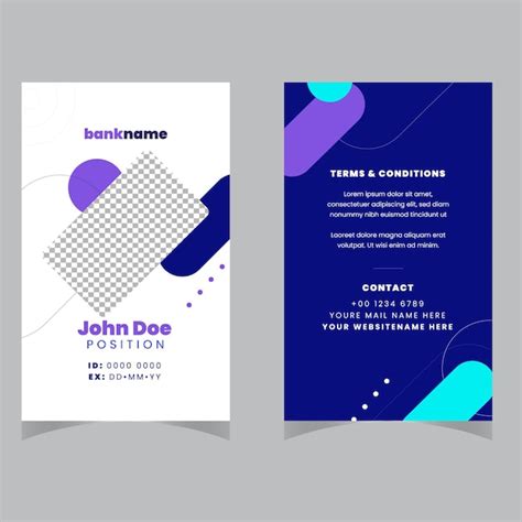 Premium Vector Modern And Minimalist Id Card Template Creative Id