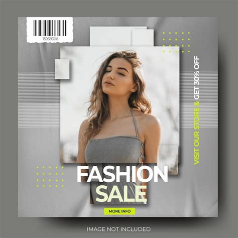 Premium Psd Stylish Gray Fashion Sale Instagram Post Feed