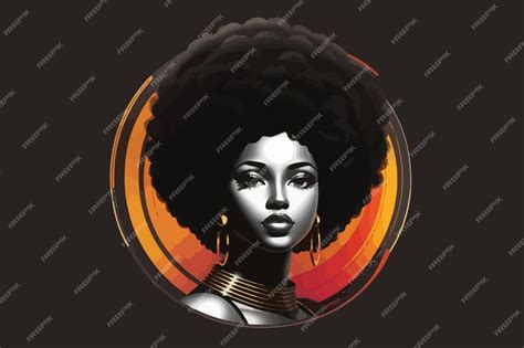 Premium Vector Design Black Disco Woman Afro Illustration