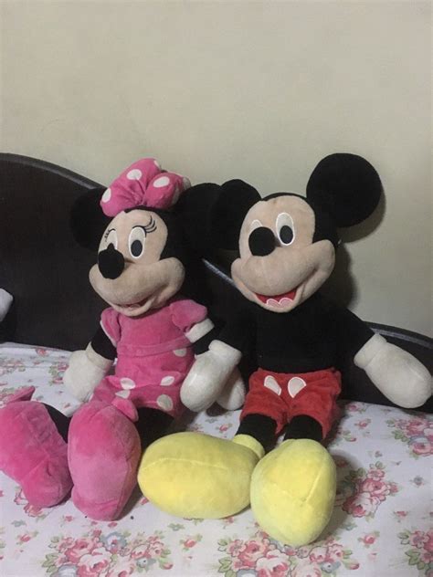 Mickey & Minnie Mouse Plushies on Carousell