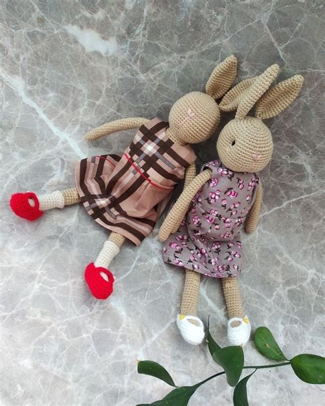 Вязаная зайка крючкам, амигуруми 🌺 | Связанный крючком кролик, Игрушки ...