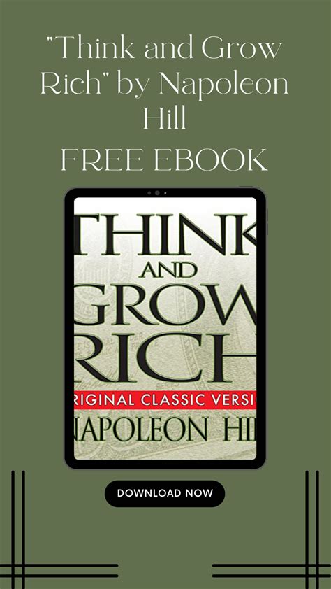 “think And Grow Rich” By Napoleon Hill A Timeless Guide To Success