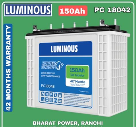 Luminous Battery Ah Pc Months Warranty At Rs