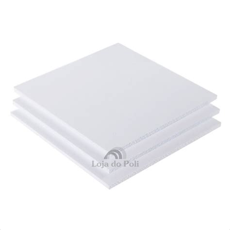 Chapa De Pvc Expandido Branco Mm X Mm Placa De Pvc