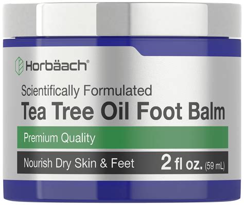 Tea Tree Oil Foot Balm 2 Fl Oz Moisturizes And Nourishes Dry Skin