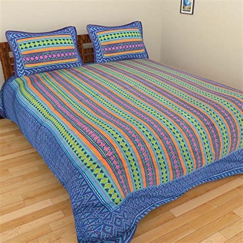 Printed Kantha Work Bed Sheets Material Cotton Size Double At Rs