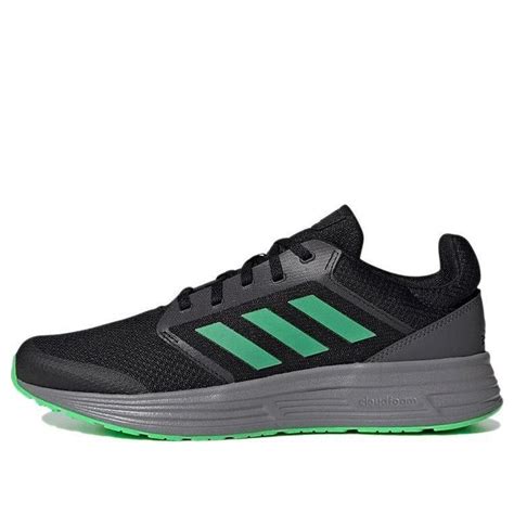adidas galaxy  shoes core black screaming green  kicks crew