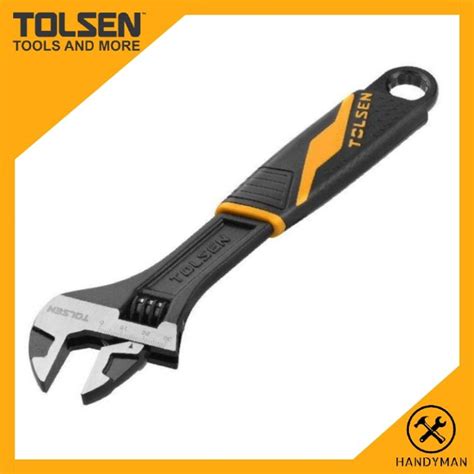 Tolsen Industrial Adjustable Wrench 15308 15309 15310 15311 Lazada