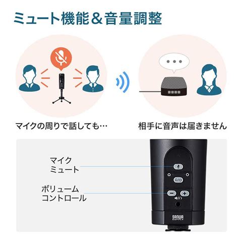 Usbマイク Web会議 高感度 無指向性 単一指向性（mm Mcu05bk） Mm Mcu05bkサンワダイレクト 通販