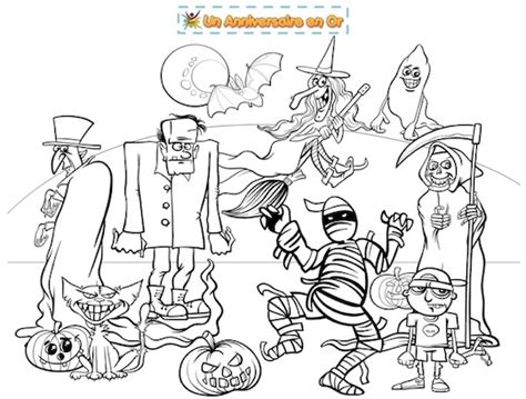 Coloriage Monstres Halloween A Imprimer Et A Colorier Images