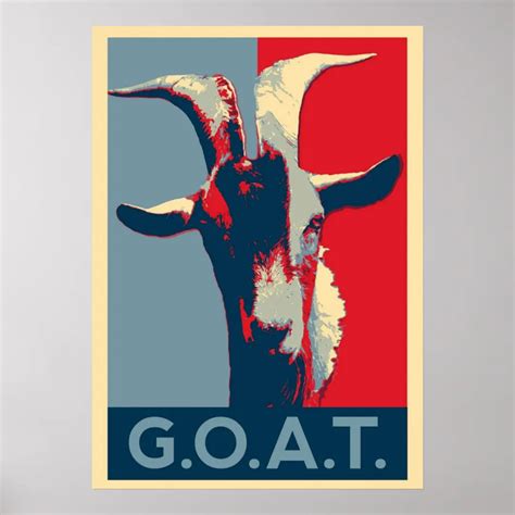 Goat Goat Greatest Of All Time Poster Zazzle Goat Games G O A T