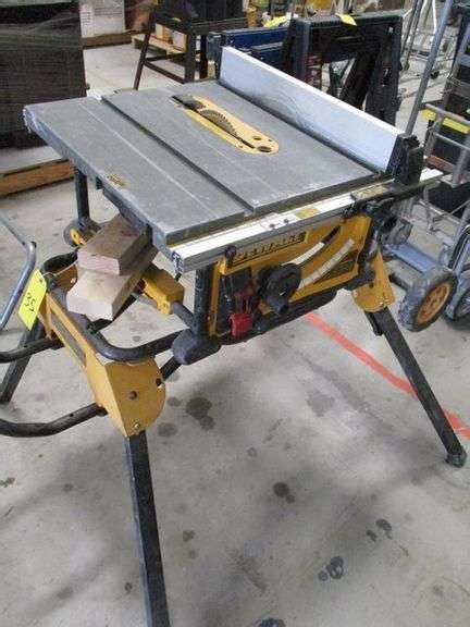 Dewalt 10 Portable Table Saw Mdl Dwe7491 With 2 Extra Blades As