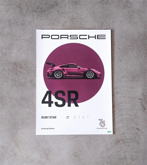 Porsche Poster Set 75y Driven By Dreams Porsche Shop