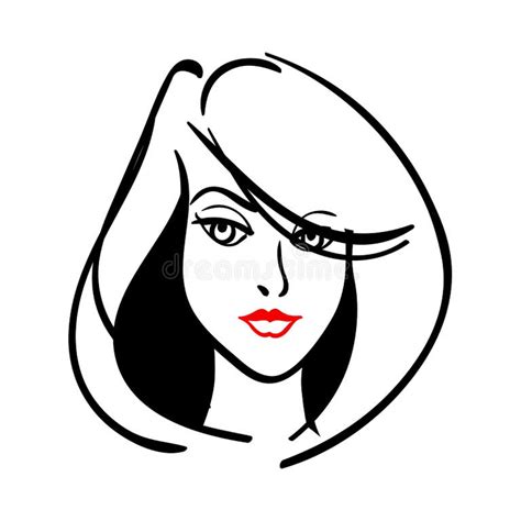 Logo Woman Face Stock Illustrations 74422 Logo Woman Face Stock