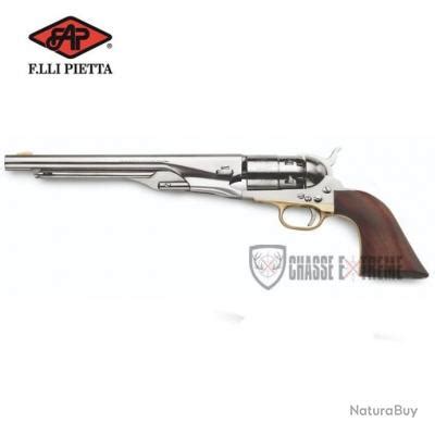 Replique Pietta Army Old Silver Cal Revolvers Poudre Noire