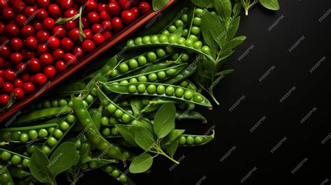 Premium Ai Image Green Food Background