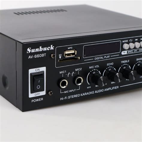 Sunbuck Audio Bluetooth 5 0 DAC Home Stereo Amplifier 2 Channel With