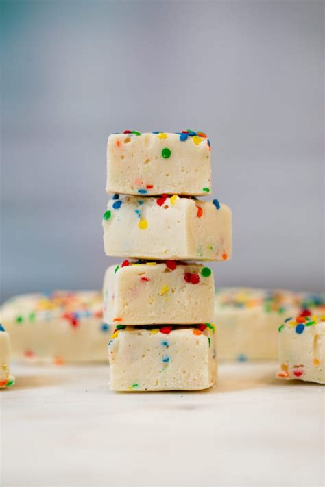 Easy Birthday Cake Fudge Recipe With Cake Mix Dinner Then Dessert