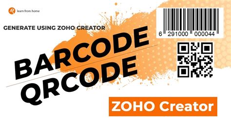 Create Professional Barcodes And Qr Codes With Zoho Creator S Low Code