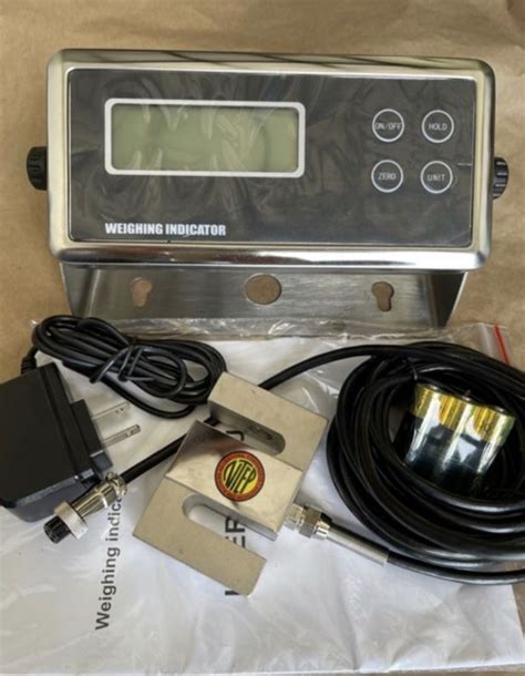 Compression Scale 1000 Lb By 01 Lb S Type Load Cell And Indicator Mnm